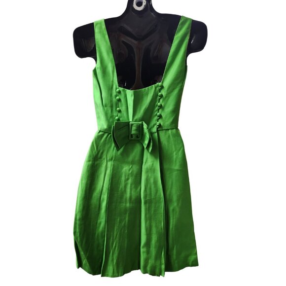 Vintage Another Ann Barry Jr. Kelly Green Dress XS - Picture 2 of 9